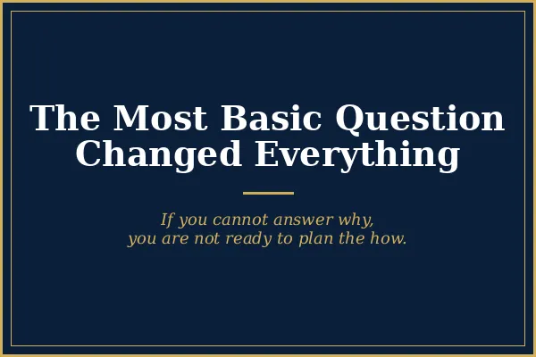 The Most Basic Question Changed Everything
