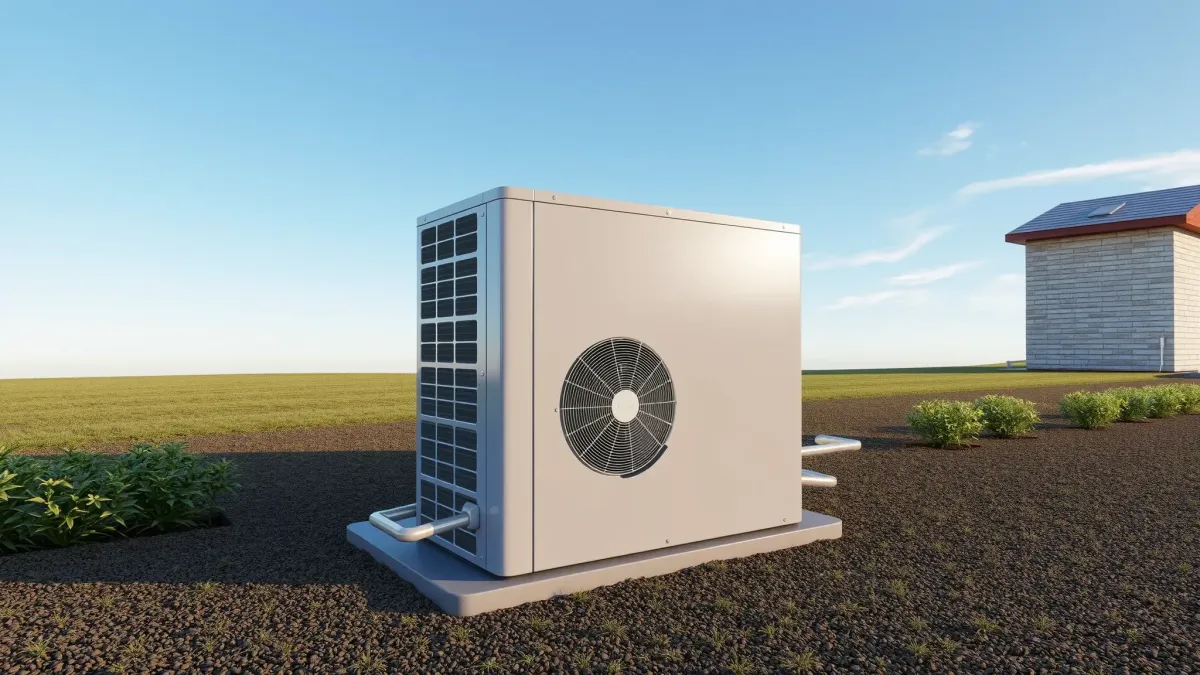 Modern commercial HVAC system with polished metal units, ductwork, and Fort Worth skyline view, showcasing expert installation.