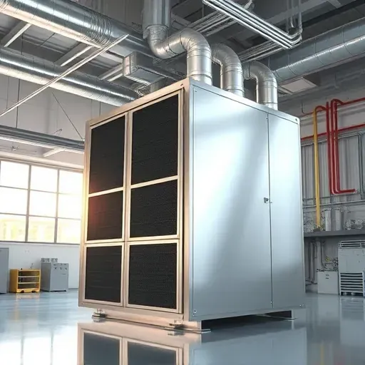 Modern commercial dehumidification system in a clean, organized mechanical room in Fort Worth TX with Texas-inspired accents