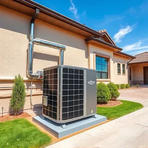 Completed HVAC installation in White Settlement TX featuring modern outdoor unit with polished components and clean surroundings.