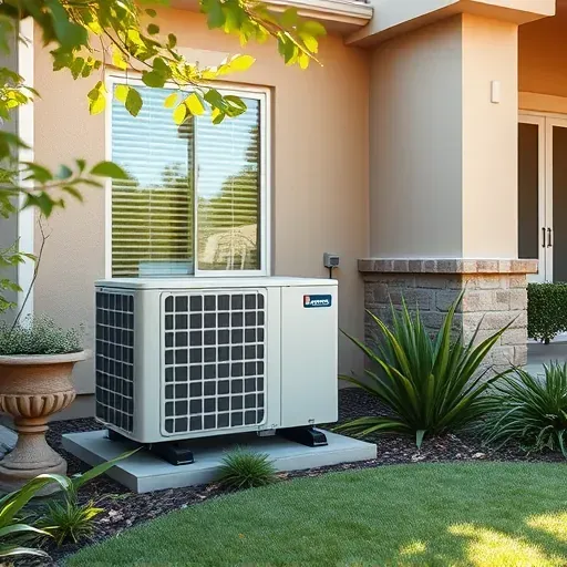 Modern HVAC system in a stylish home in Shady Shores TX, surrounded by native plants and serene garden atmosphere.