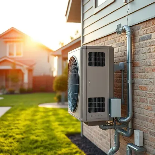 Modern HVAC installation in Lake Dallas TX, featuring a sleek air conditioning unit on a contemporary home.