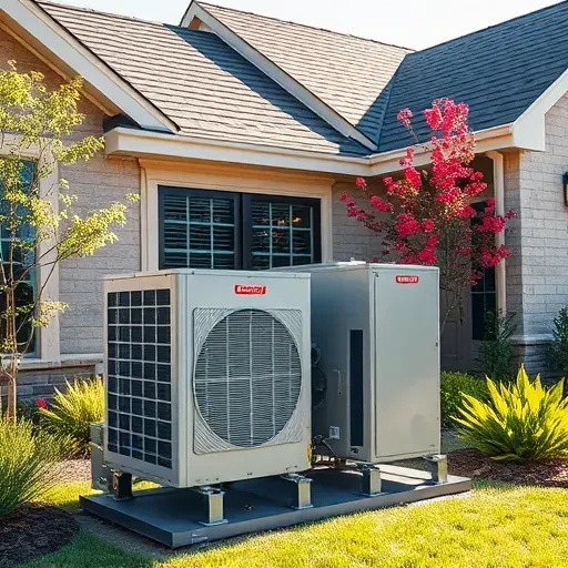 Sophisticated HVAC installation in Everman TX with modern central AC unit and well-maintained suburban home.