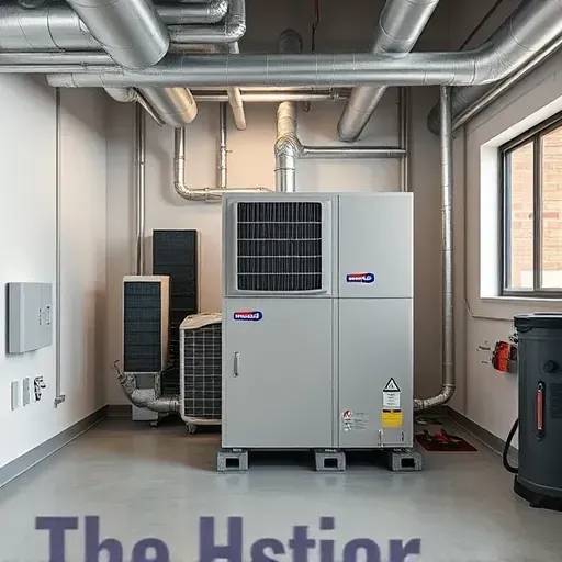 Outdoor high-efficiency HVAC system installed in Hudson Oaks, TX, with modern design, lush landscaping, and clear skies.