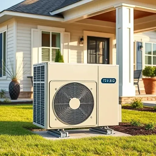 Modern residential HVAC system in Crowley TX showcasing energy-efficient unit with sleek design and integrated features.