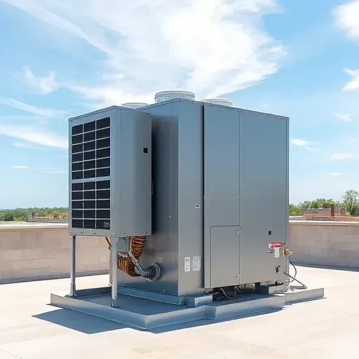 Completed HVAC installation in Fort Worth TX showcasing modern design and efficient system components.