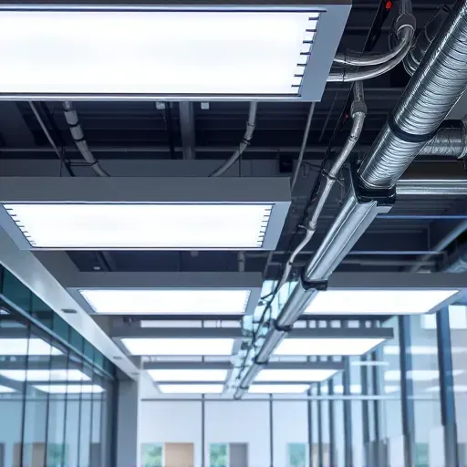 Flawlessly installed UV light system in modern Fort Worth commercial space with sleek fixtures and industrial-chic design