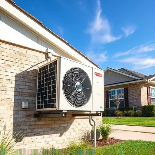 Repaired high-efficiency outdoor AC unit on a clean home exterior in Aledo, TX, reflecting quality HVAC craftsmanship.