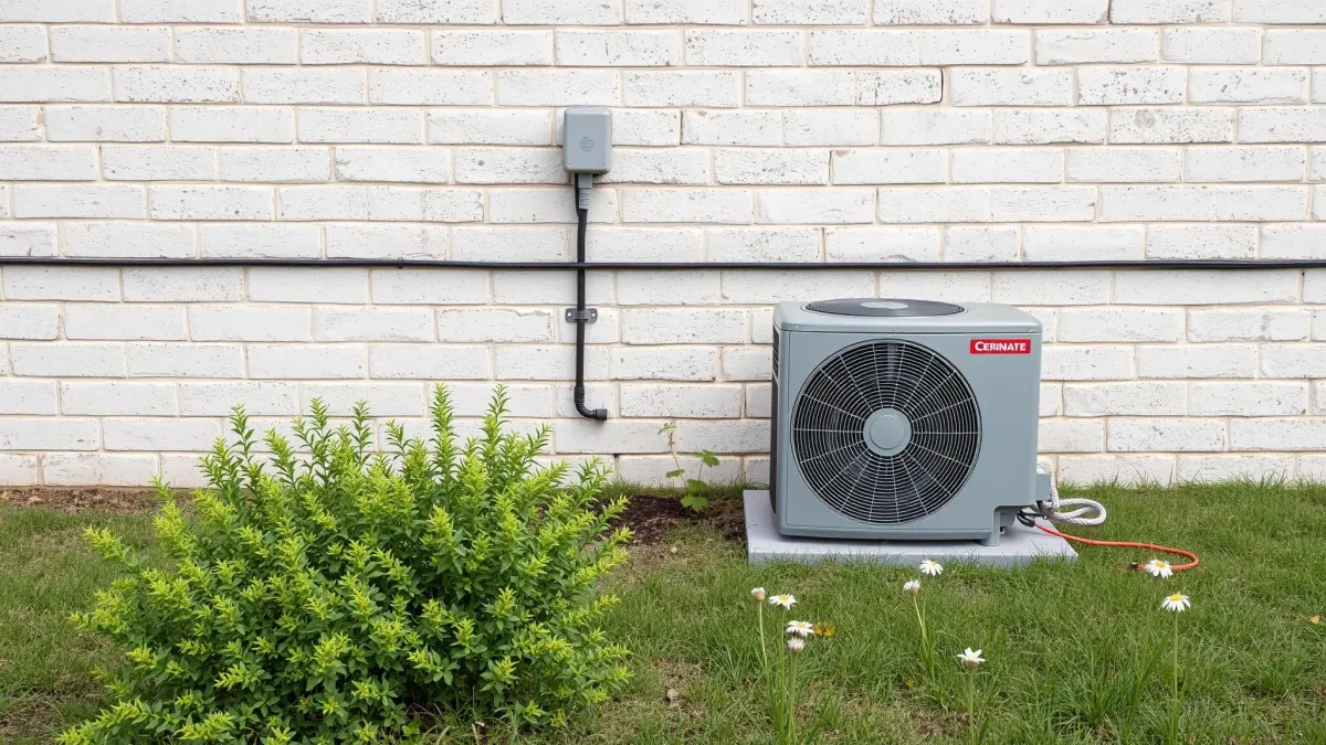 Well-maintained air conditioning system with coils, filters, and control panels in a clean, organized mechanical room.