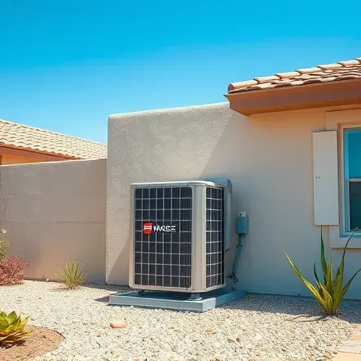 A completed HVAC installation in Fort Worth TX showcasing efficiency and modern design without any people present.