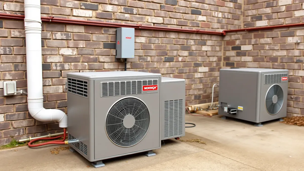 Detailed HVAC system in a modern Westworth Village, TX building, showcasing vents, thermostats, and ducts.