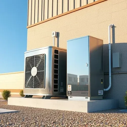 Perfectly installed outdoor HVAC system in Forest Hill, TX, showcasing modern, durable air conditioning and furnace units.