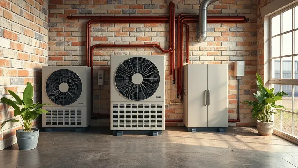 HVAC service technician working on air conditioning unit in Benbrook, TX.