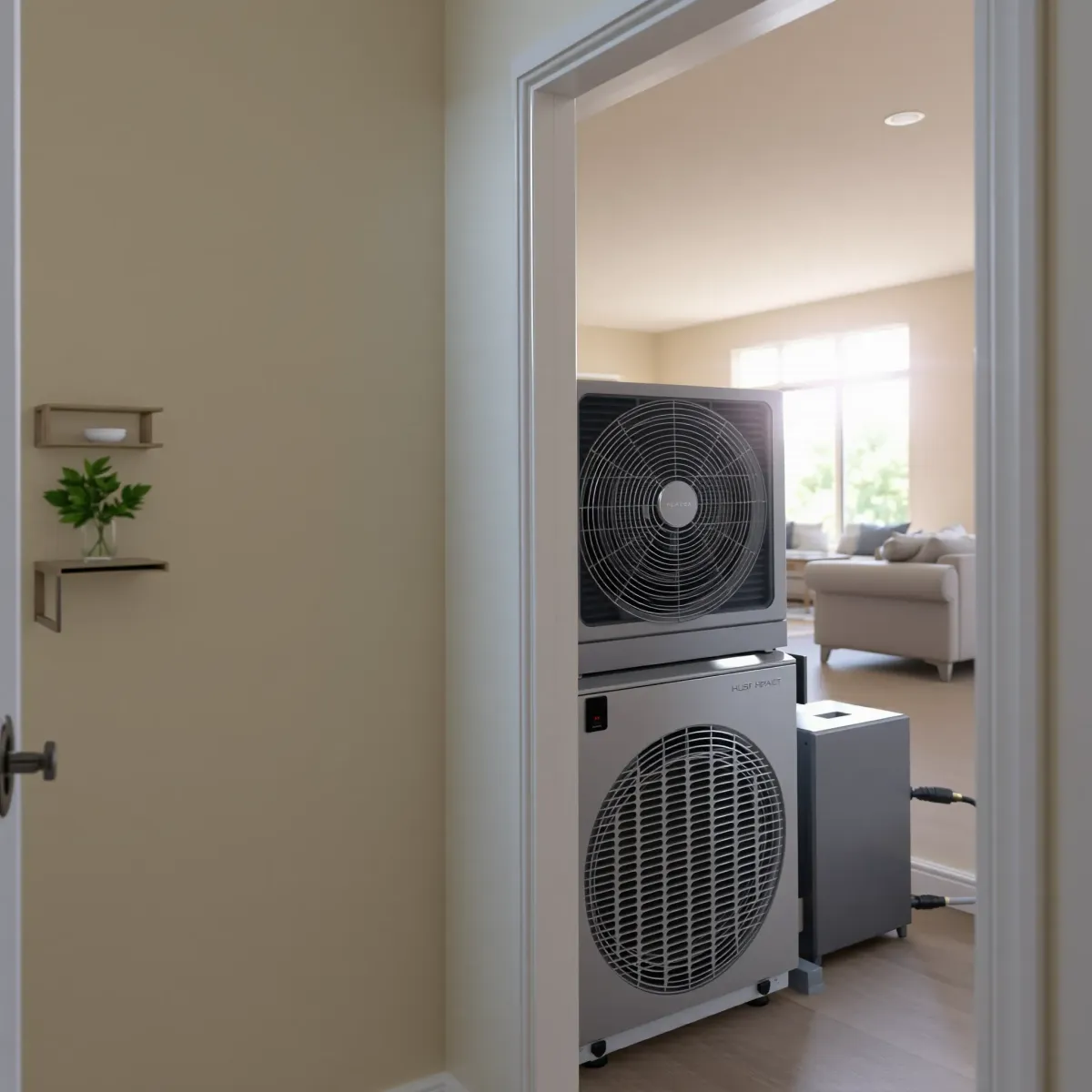Freshly serviced outdoor A/C unit outside a modern home in Benbrook, TX, with lush yard and sleek metallic surfaces.