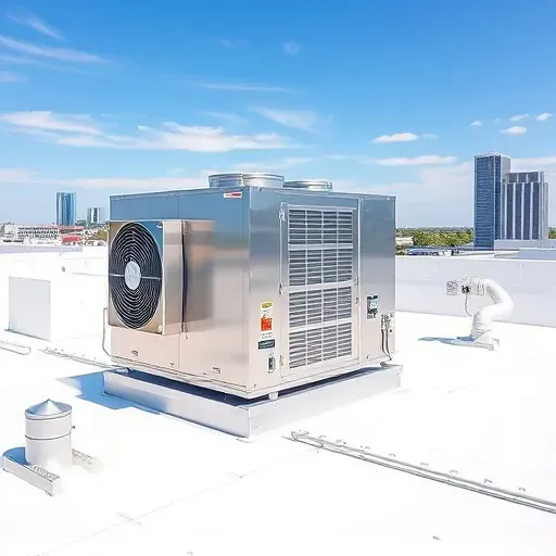 Completed HVAC system in Fort Worth, TX showcasing efficient design and installation with clear visibility.