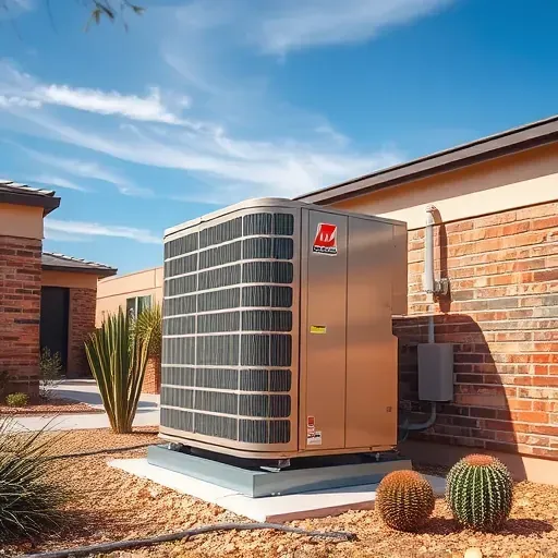 Completed HVAC system installed in a residential setting in Fort Worth, Texas showcasing modern design and functionality.