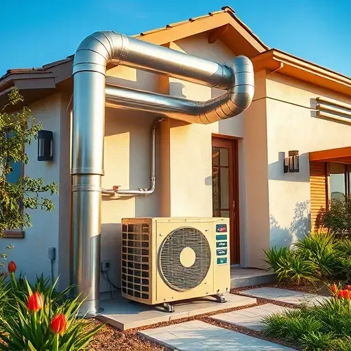 Completed HVAC system in Edgecliff Village TX, featuring modern equipment and a stylish residential exterior.