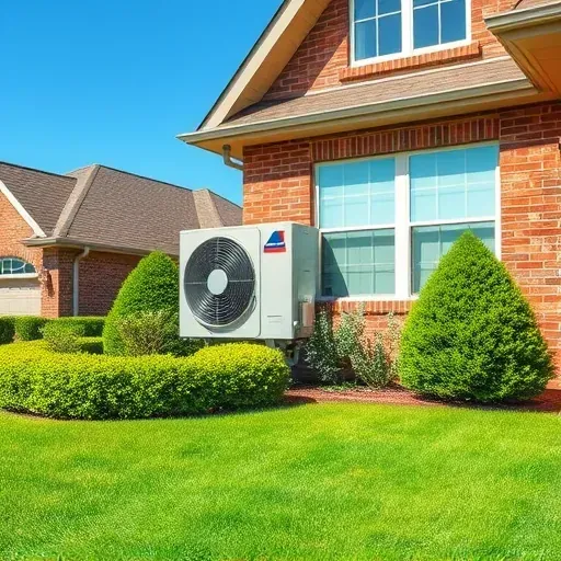 Modern HVAC installation in Richland Hills TX, featuring energy-efficient unit by a stylish home and manicured lawn.
