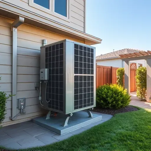 Modern HVAC system installed on a residential exterior in North Richland Hills, TX, showcasing clean landscaping and home comfort.