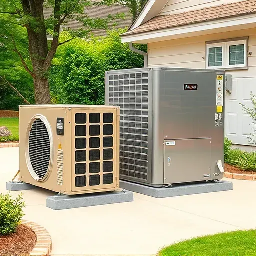 Well-maintained HVAC system installed outdoors in Argyle, TX, showcasing professional, modern heating and cooling units.