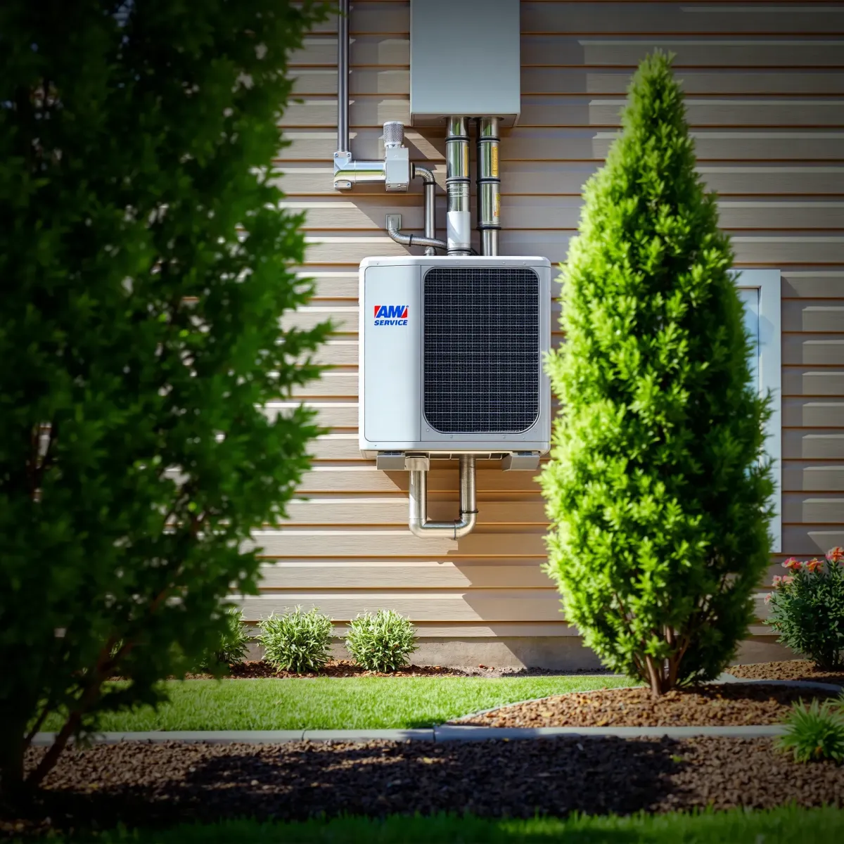 Well-maintained commercial AC system with modern indoor units, ductwork, tools, and organized mechanical room in Fort Worth.