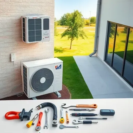 Professional Argyle, TX air conditioning repair shop showcasing modern HVAC units, organized tools, and clean, professional environment.