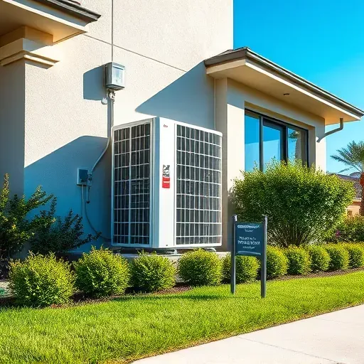 Completed HVAC installation in Western Lake TX, showcasing sleek design, lush landscaping, and sunny atmosphere.