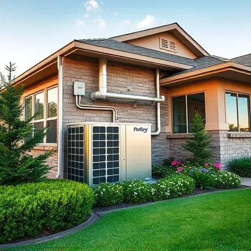 Completed HVAC installation in Shady Shores TX features sleek outdoor unit, modern home, and vibrant landscaping.