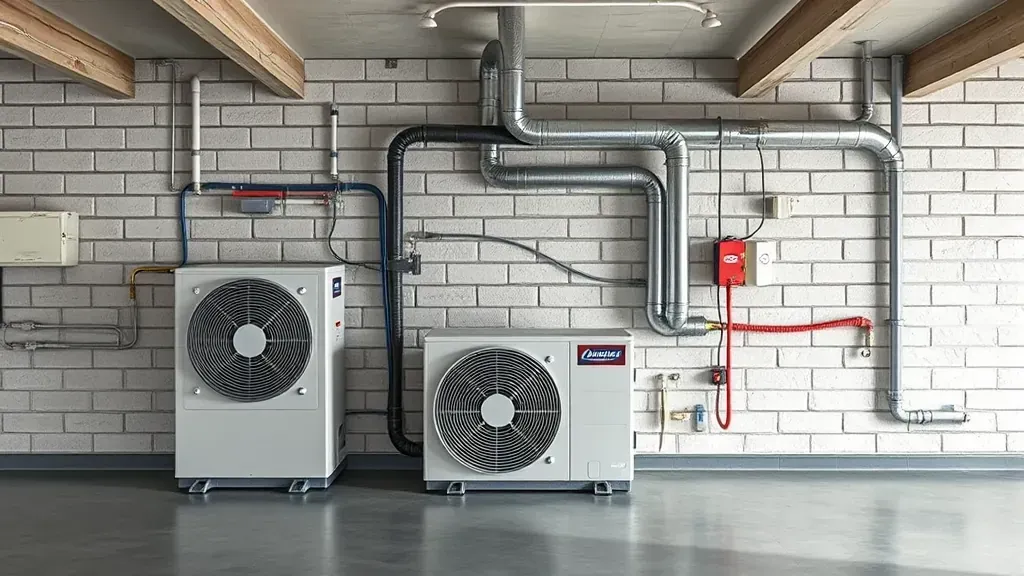 HVAC installation service in Blue Mound, TX with a technician working on a system.