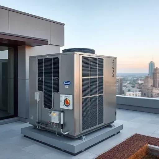 Detailed view of a complete HVAC installation in Fort Worth Texas showcasing modern design and components.