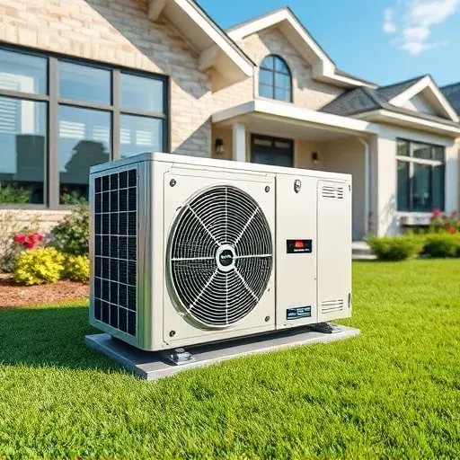 Completed high-efficiency HVAC system installed on a modern home in Richland Hills, TX, with lush landscaping.