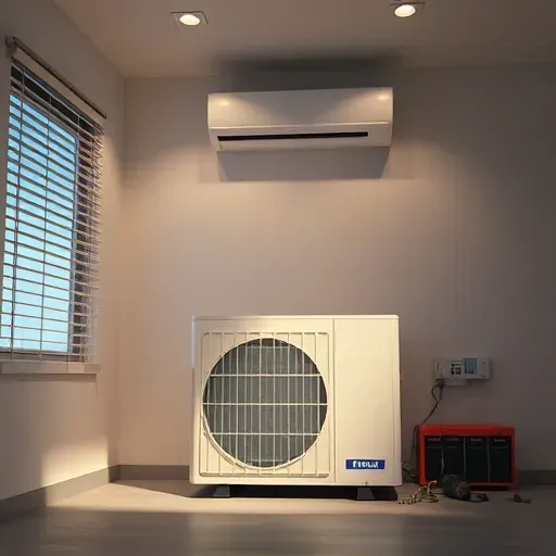 Completed HVAC system in modern utility room in Everman TX, showcasing sleek design and professional installation.