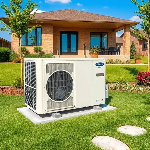 Completed HVAC system in modern Northlake home, integrated with stylish architecture and vibrant landscaping.