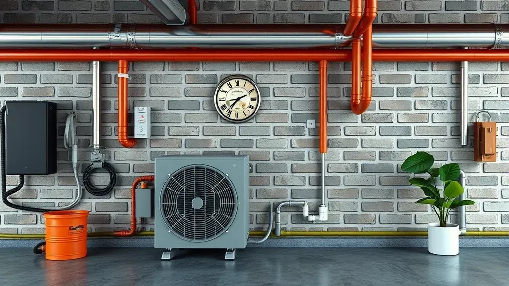 A referral document for HVAC services in Fort Worth TX on a wooden table with office supplies nearby.