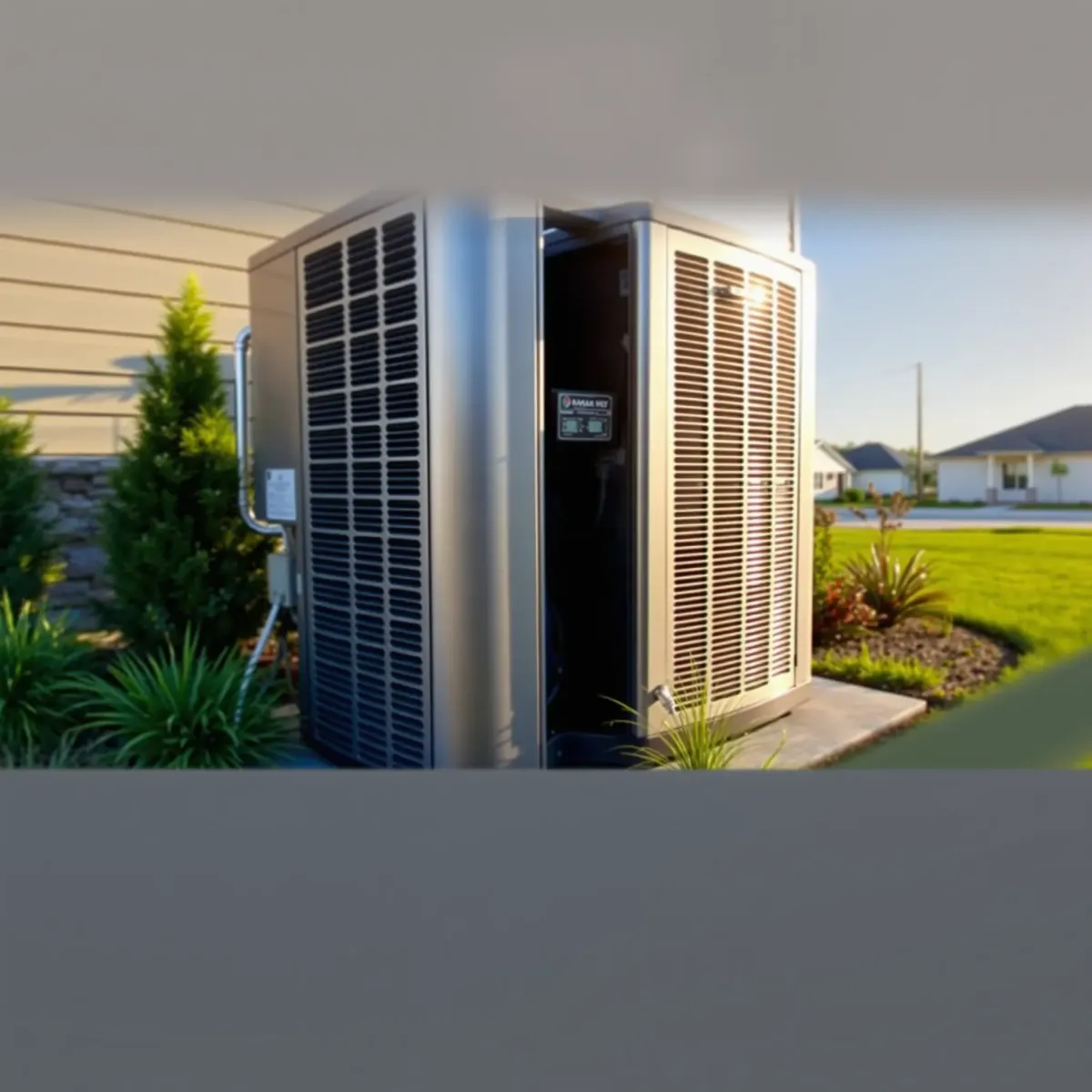 Well-organized HVAC system with sleek ductwork and modern controls in a clean, professional Fort Worth utility room.