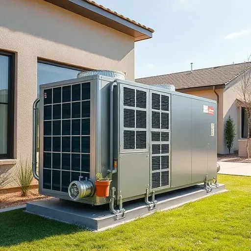 Installed HVAC system with sleek metal components and modern design in Forest Hill, TX, highlighting efficiency and reliability.