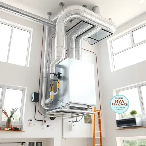 Finished HVAC system in a modern Lake Dallas TX home featuring sleek design, polished metals, and natural light.