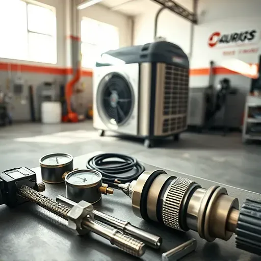 Well-organized air conditioning repair workshop in Westworth Village TX with clean tools and service HVAC unit