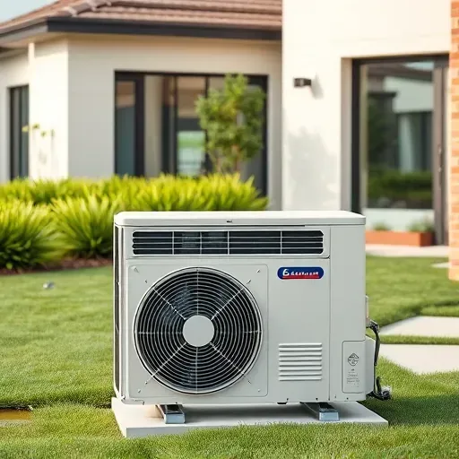 Professionally serviced air conditioning unit in a modern home exterior, showcasing quality, clean design, and reliable repair.