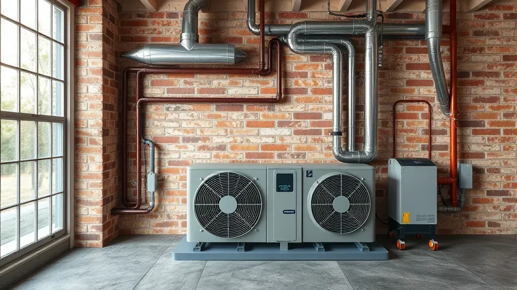 A technician performing HVAC maintenance in Kennedale, TX for a residential property.