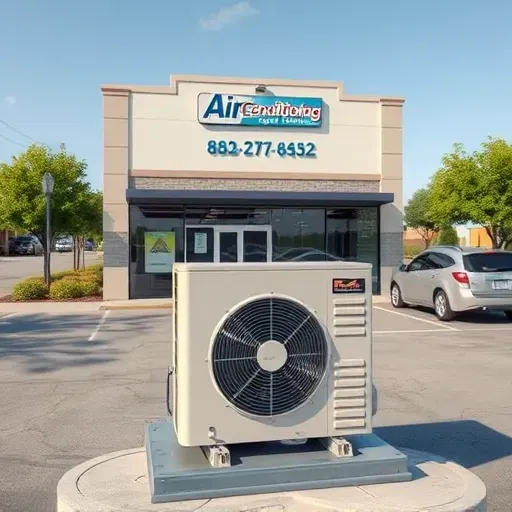 Freshly repaired outdoor AC unit on modern Burleson, TX home, surrounded by lush landscaping and clean, professional installation.