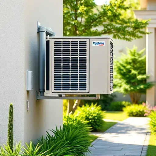 Professionally maintained air conditioning unit outdoors in Azle, TX, surrounded by lush landscaping and bright daylight.