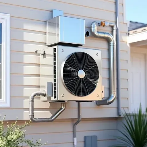 HVAC installation in White Settlement, TX with modern air conditioning and ventilation system on a neat building exterior.