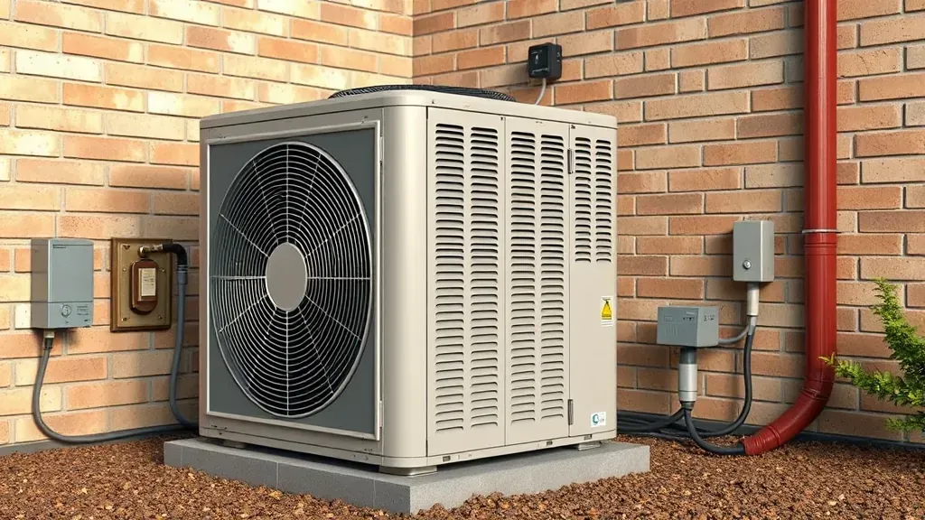 Completed HVAC installation in Fort Worth TX showcasing modern equipment in a clean setting without any text or logos.