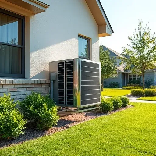 Completed HVAC installation on a modern home in Burleson TX, featuring sleek design and a manicured lawn.