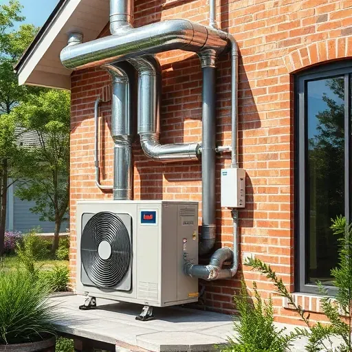 HVAC system in Edgecliff Village TX with sleek metal ductwork in a modern home, highlighting quality craftsmanship and technology
