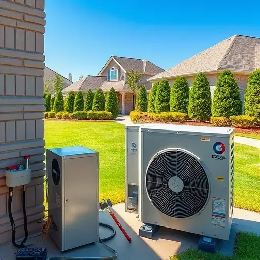 Modern commercial building in Hickory Creek, TX, featuring a clean, well-maintained exterior air conditioning unit with lush Texas landscape.