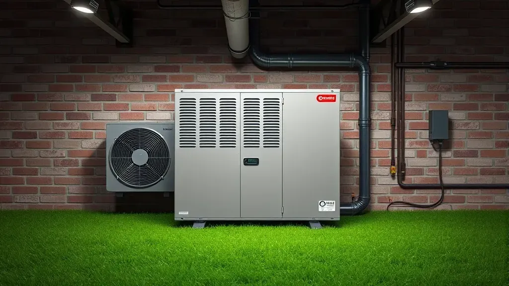 HVAC system installation in Burleson, TX with technicians working on air conditioning unit