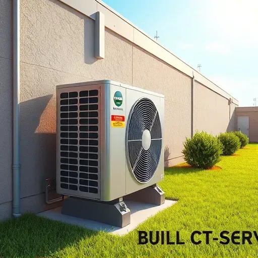 Professional outdoor AC unit repair scene in Crowley, TX with clean installation, lush lawn, and bright daylight.