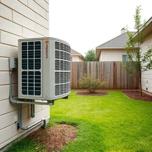 Professional air conditioning repair in Westworth Village, TX, showcasing a clean outdoor unit on a well-maintained home wall.